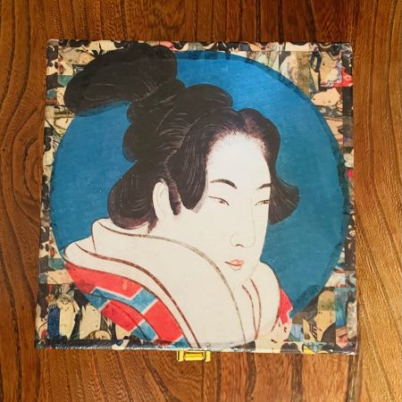 Japanese Collection: Japanese face print” Découpage Wooden box