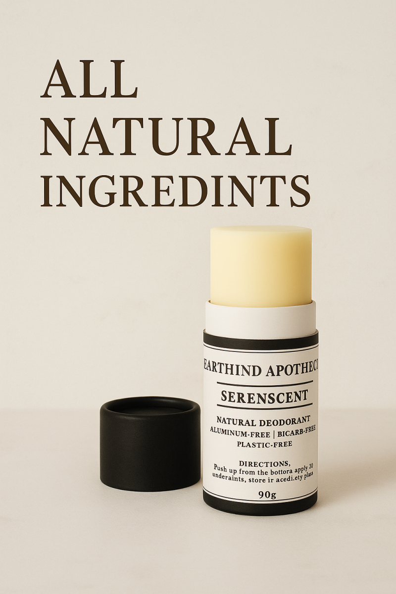 SerenScent Natural Deodorant Stick | Handcrafted Bicarb-Free & Plastic-Free