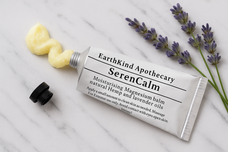 SerenCalm Magnesium Balm, Natural Tallow Infused With Hemp & Lavender | 100ml