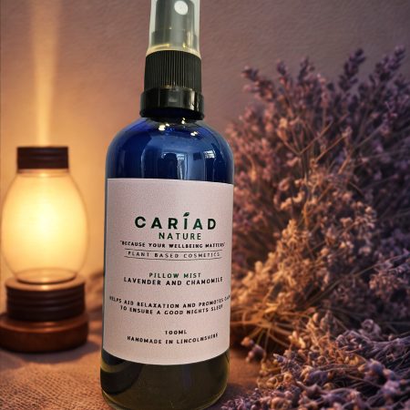 Lavender & Chamomile Pillow Mist – British Grown Relaxing Sleep & Meditation Spray for Anxiety, Calm Mind & Perimenopause Supsport 100ml