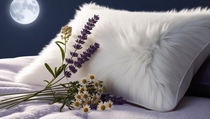 Lavender & Chamomile Pillow Mist – British Grown Relaxing Sleep & Meditation Spray for Anxiety, Calm Mind & Perimenopause Supsport 100ml