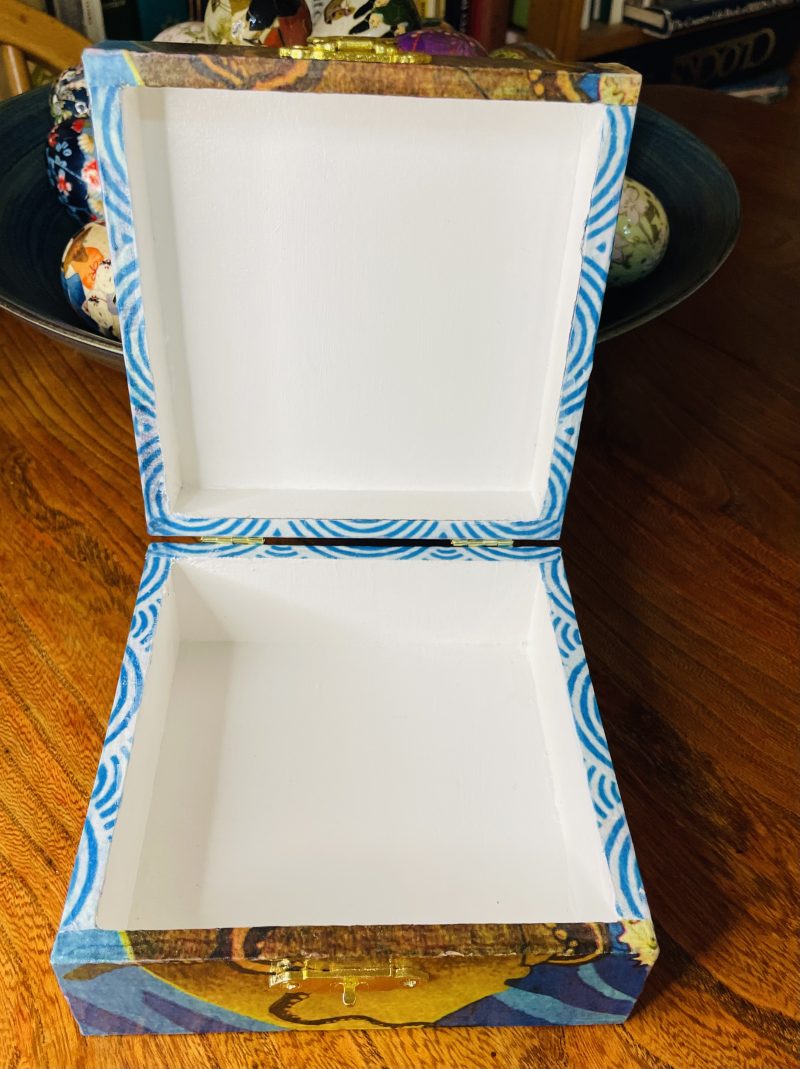 Japanese Collection: Octopus Découpage Wooden box