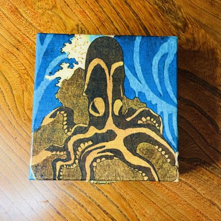 Japanese Collection: Octopus Découpage Wooden box