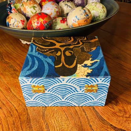Japanese Collection: Octopus Découpage Wooden box