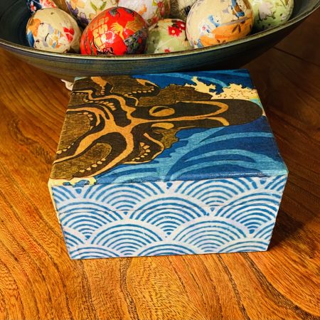 Japanese Collection: Octopus Découpage Wooden box
