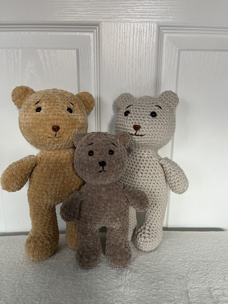 Crocheted teddy bear