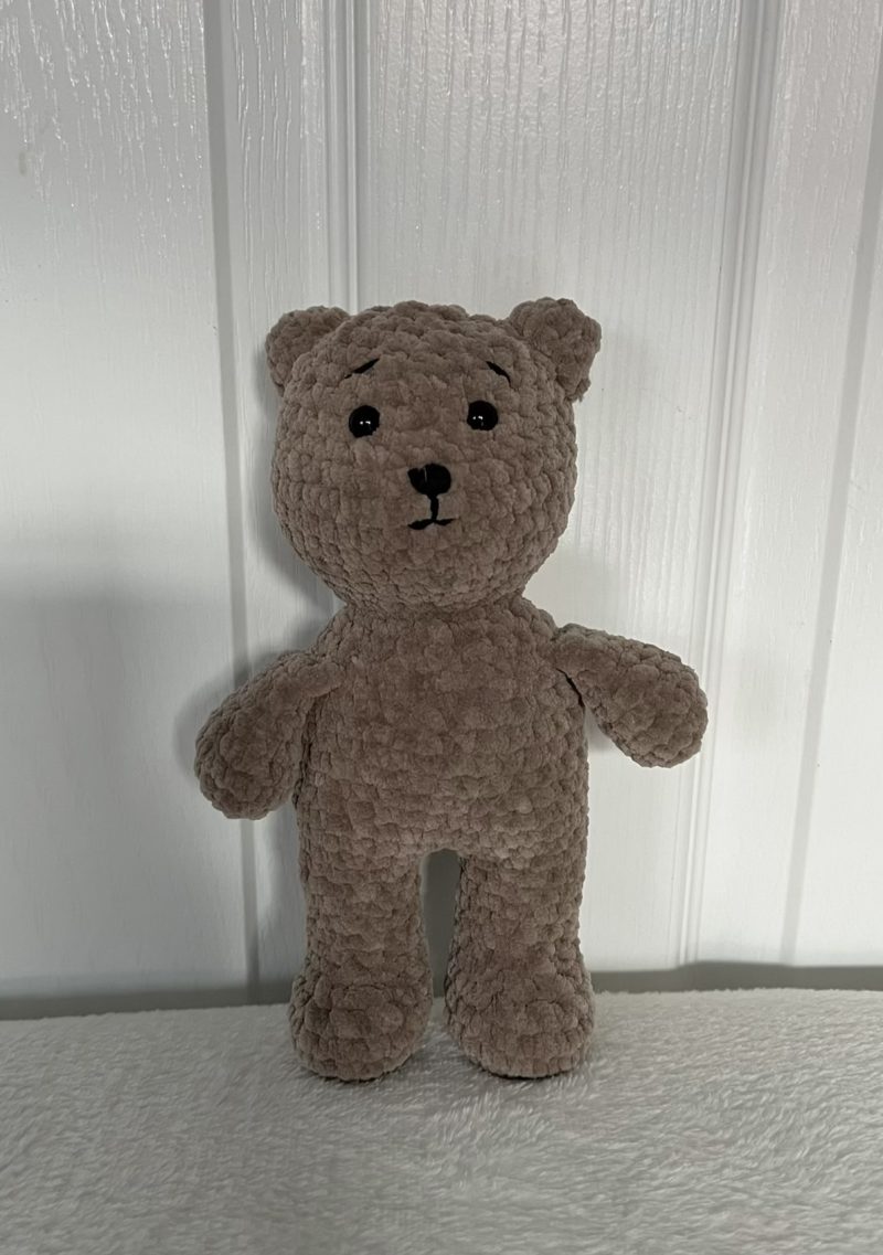 Crocheted teddy bear