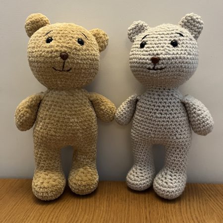 Crocheted teddy bear