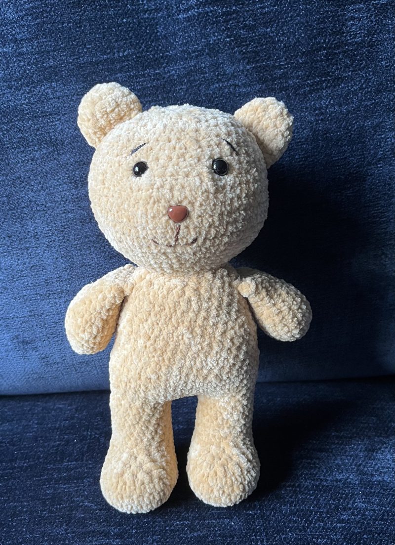 Crocheted teddy bear