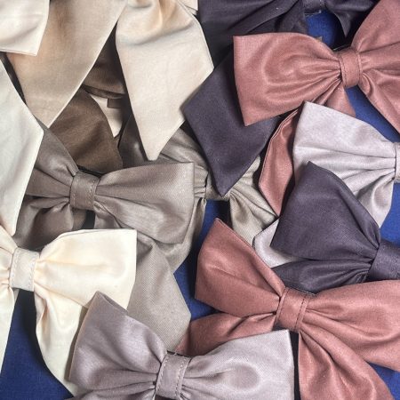 Handmade Hair Bows Neutral Browns