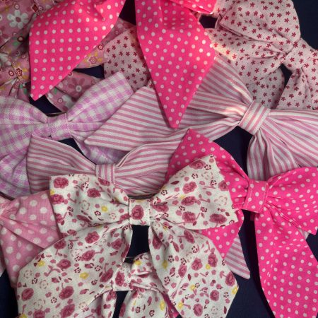 Handmade Hair Bows Pink