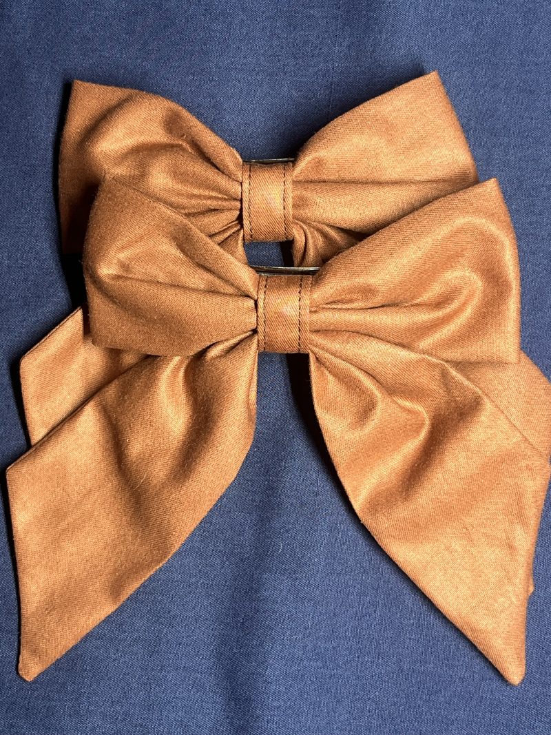 Handmade Hair Bows Neutral Browns