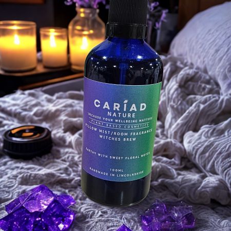 Witches Brew Botanical Pillow Mist & Room Fragrance – Mystical Floral Sleep Spray, Long Lasting, Handmade, Vegan & Cruelty Free 100ml