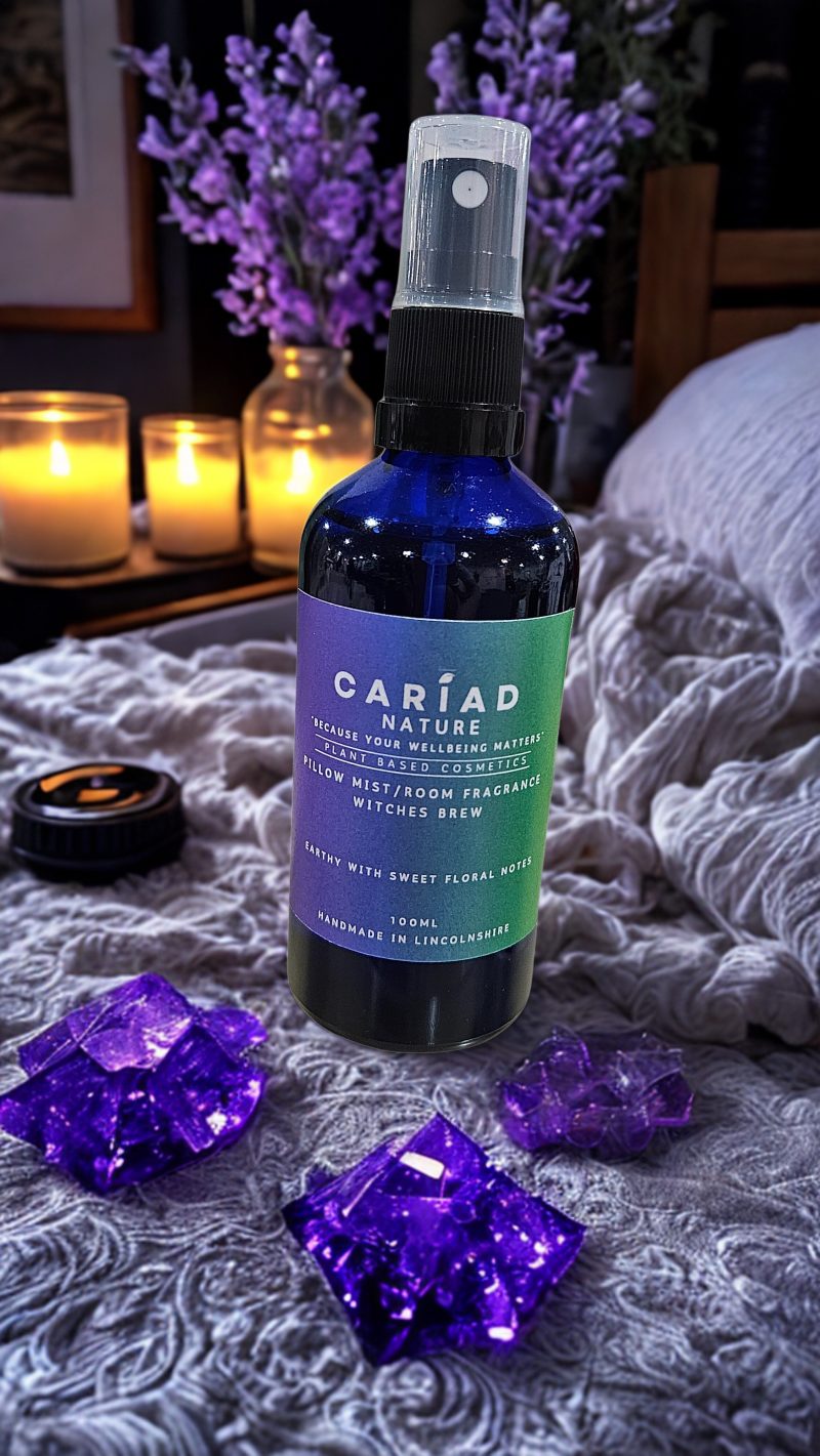 Witches Brew Botanical Pillow Mist & Room Fragrance – Mystical Floral Sleep Spray, Long Lasting, Handmade, Vegan & Cruelty Free 100ml