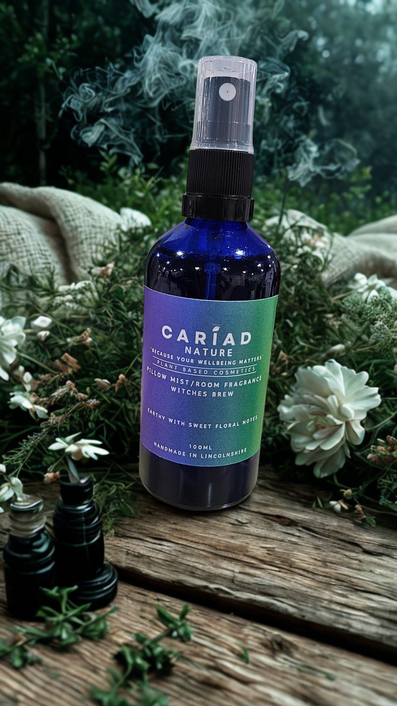 Witches Brew Botanical Pillow Mist & Room Fragrance – Mystical Floral Sleep Spray, Long Lasting, Handmade, Vegan & Cruelty Free 100ml