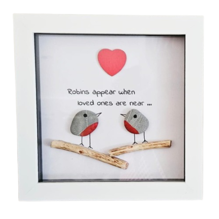 Pebble Robin pictures | Robins appear pebble art