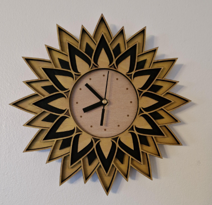 Wooden Wall Mounted Clock