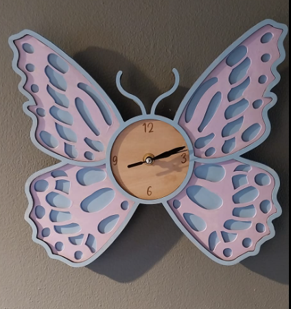 Wooden Wall Mounted Clock