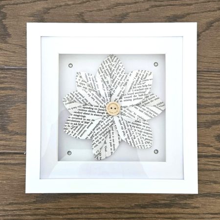 Birthday flower gift | Framed paper flower
