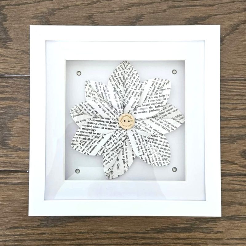 Birthday flower gift | Framed paper flower