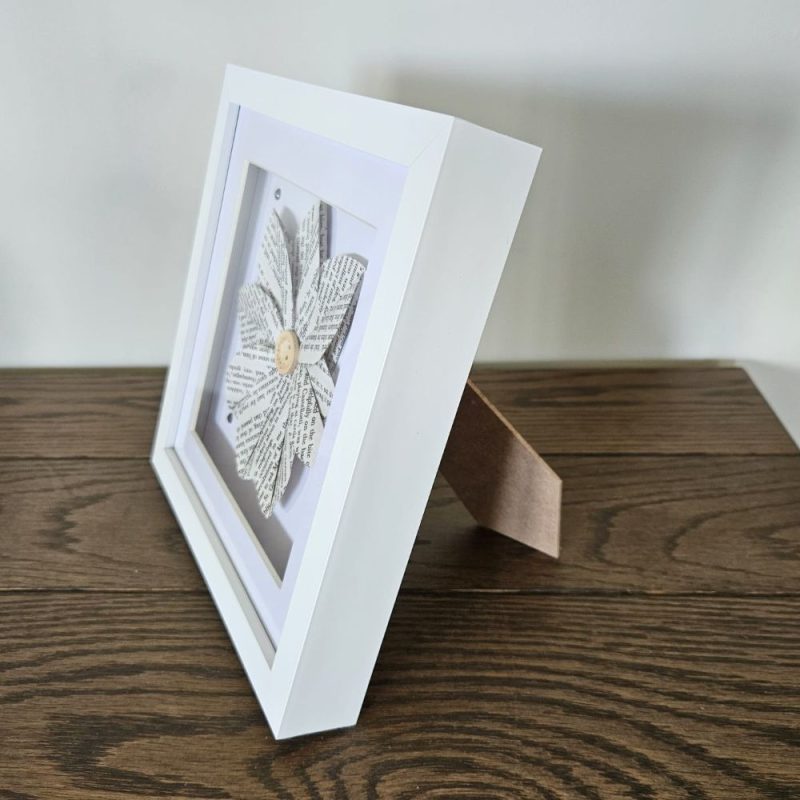Birthday flower gift | Framed paper flower