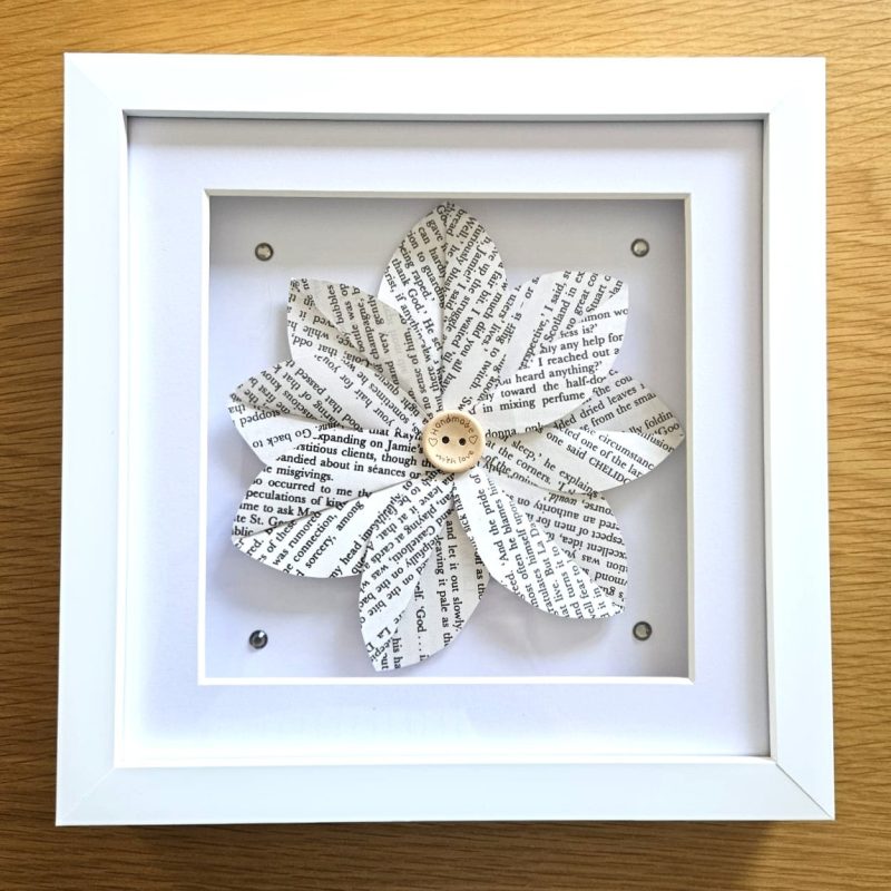 Birthday flower gift | Framed paper flower