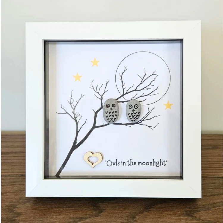 Owl Pebble Art | Owl gift ideas