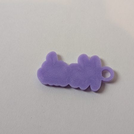 Personalised 3D Printed 2 Colour Name Keyring - Custom Name Keychain Gift Party Wedding