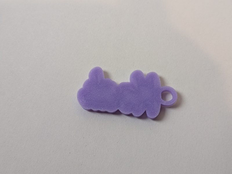 Personalised 3D Printed 2 Colour Name Keyring - Custom Name Keychain Gift Party Wedding