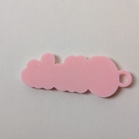 Personalised 3D Printed 2 Colour Name Keyring - Custom Name Keychain Gift Party Wedding