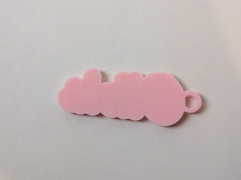Personalised 3D Printed 2 Colour Name Keyring - Custom Name Keychain Gift Party Wedding