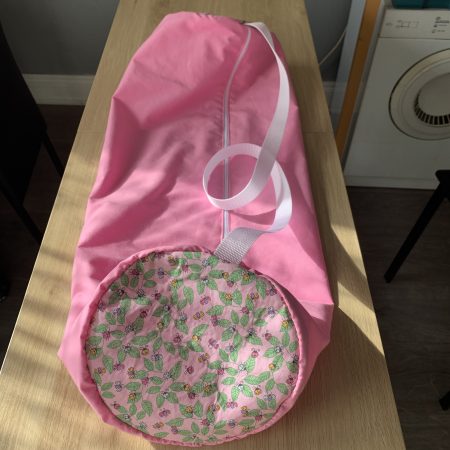 Two Tone Handmade Yoga Mat Carry Bag, Fully Lined and Washable