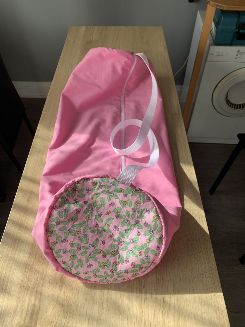 Two Tone Handmade Yoga Mat Carry Bag, Fully Lined and Washable