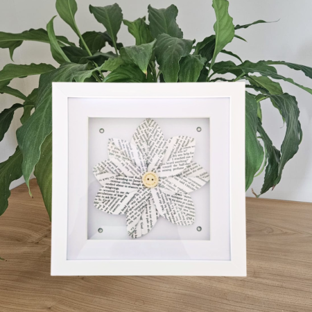 Birthday flower gift | Framed paper flower