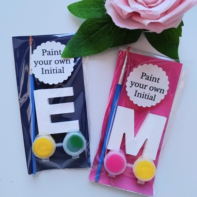 Paint Your Own Plaster Initial,Party Bag Filler,Kids Party Activity