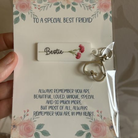 Flower print Acrylic keyrings