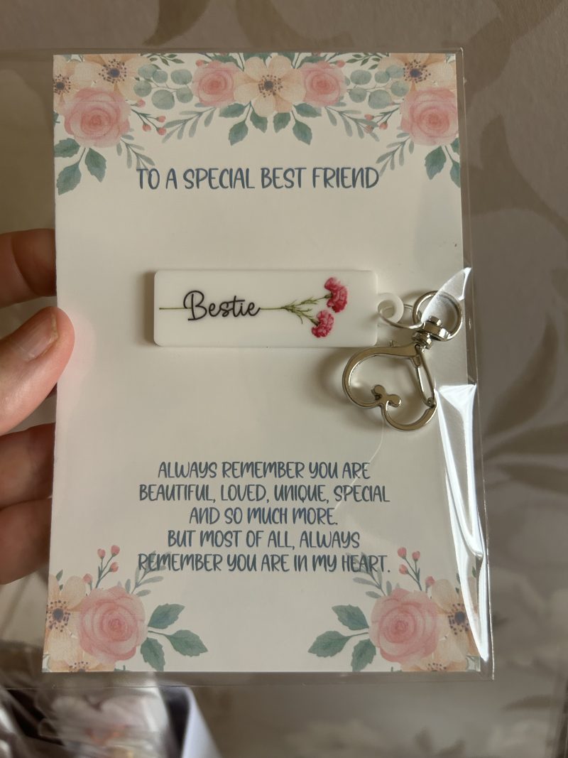 Flower print Acrylic keyrings