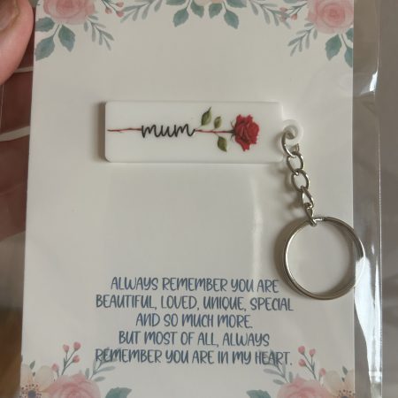 Flower print Acrylic keyrings