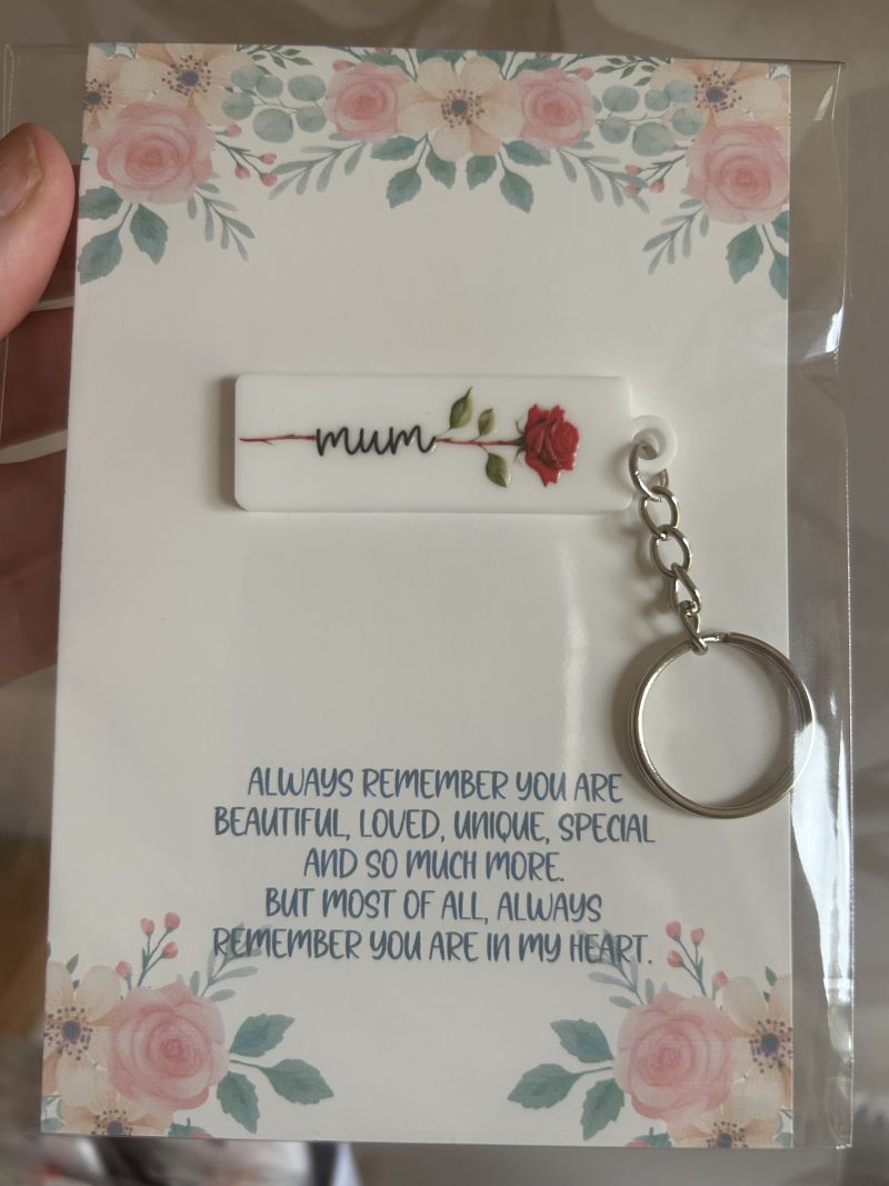 Flower print Acrylic keyrings