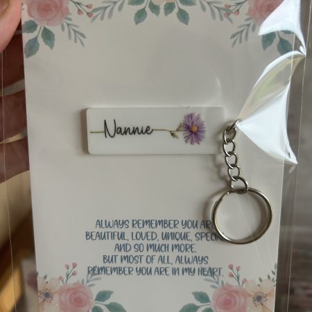 Flower print Acrylic keyrings