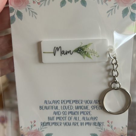 Flower print Acrylic keyrings