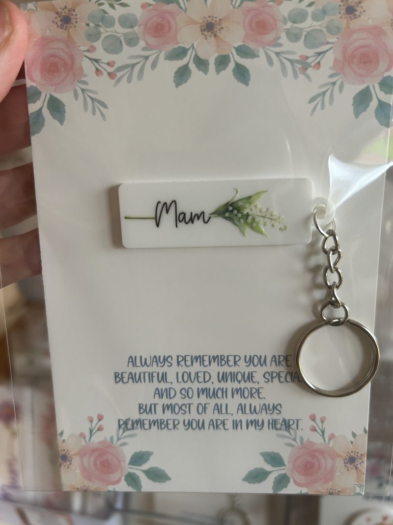 Flower print Acrylic keyrings