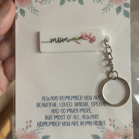 Flower print Acrylic keyrings