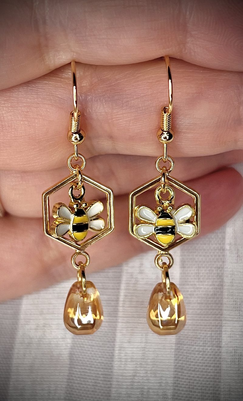Honey Bee Earrings