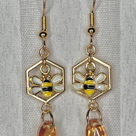 Honey Bee Earrings