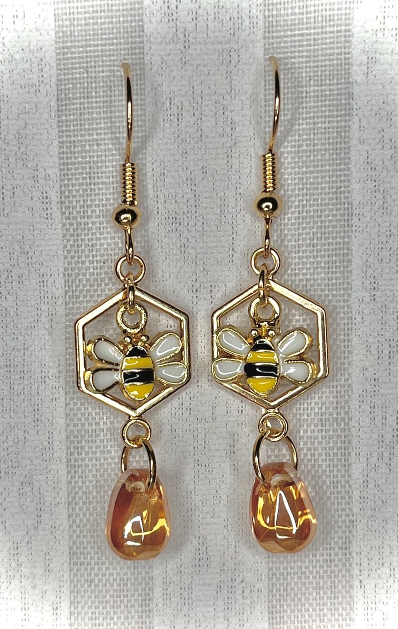 Honey Bee Earrings