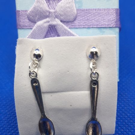 Handmade silver plated stud earrings
