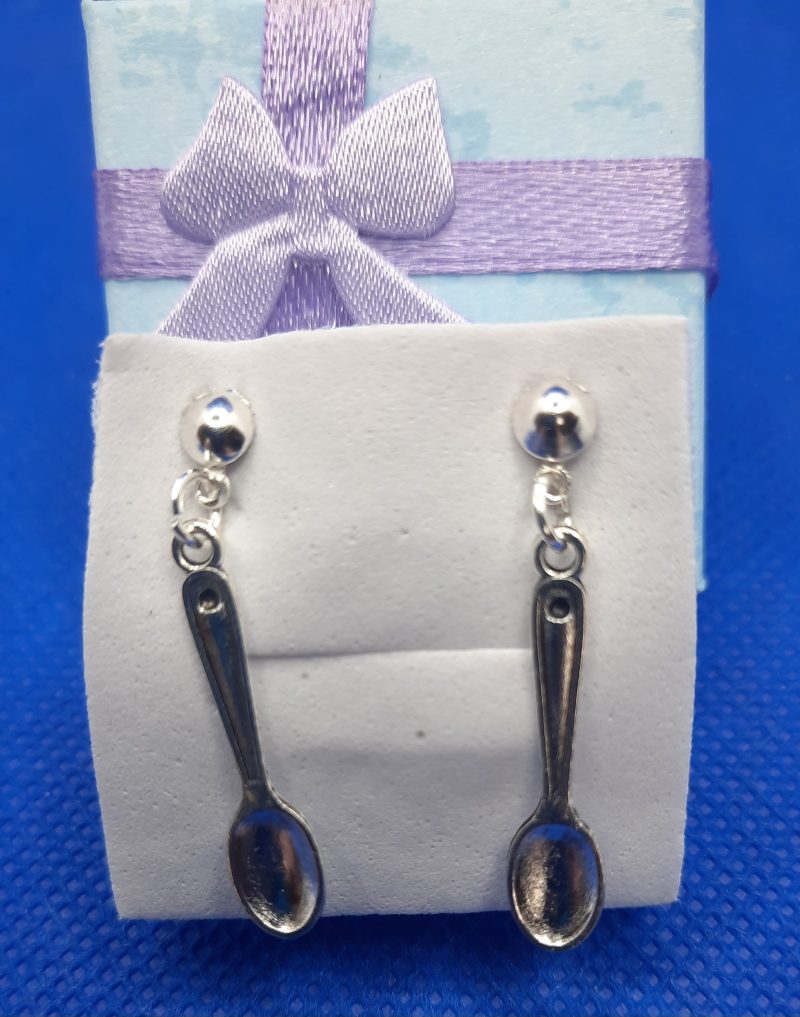 Handmade silver plated stud earrings