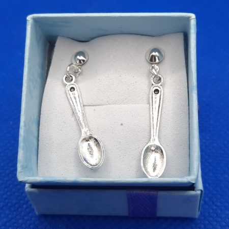 Handmade silver plated stud earrings