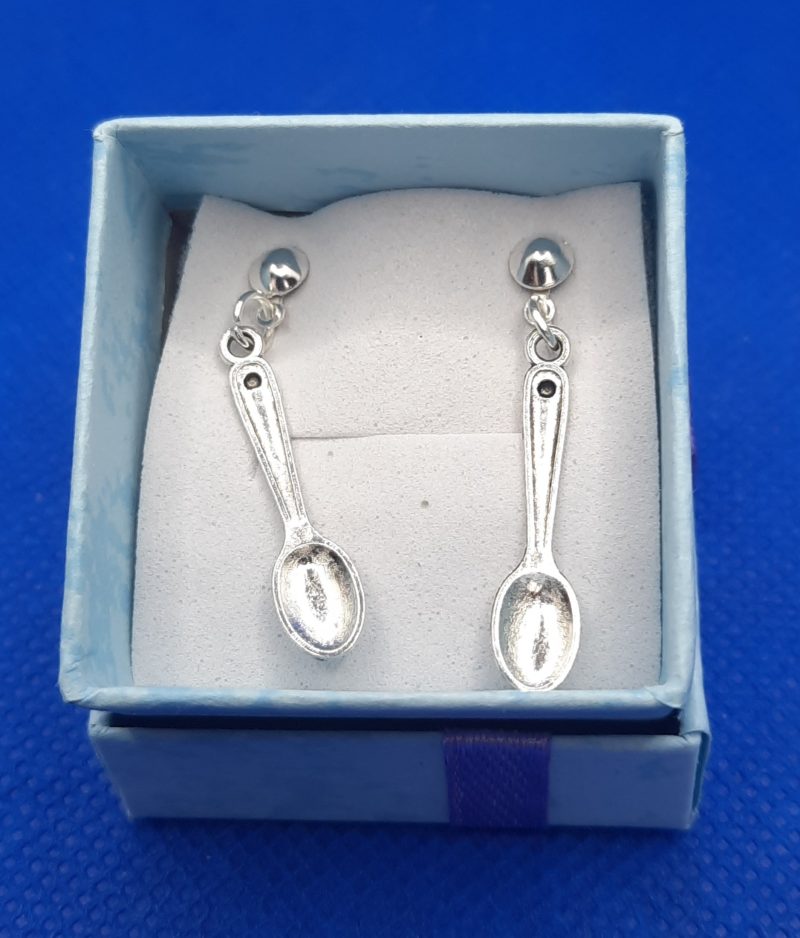 Handmade silver plated stud earrings